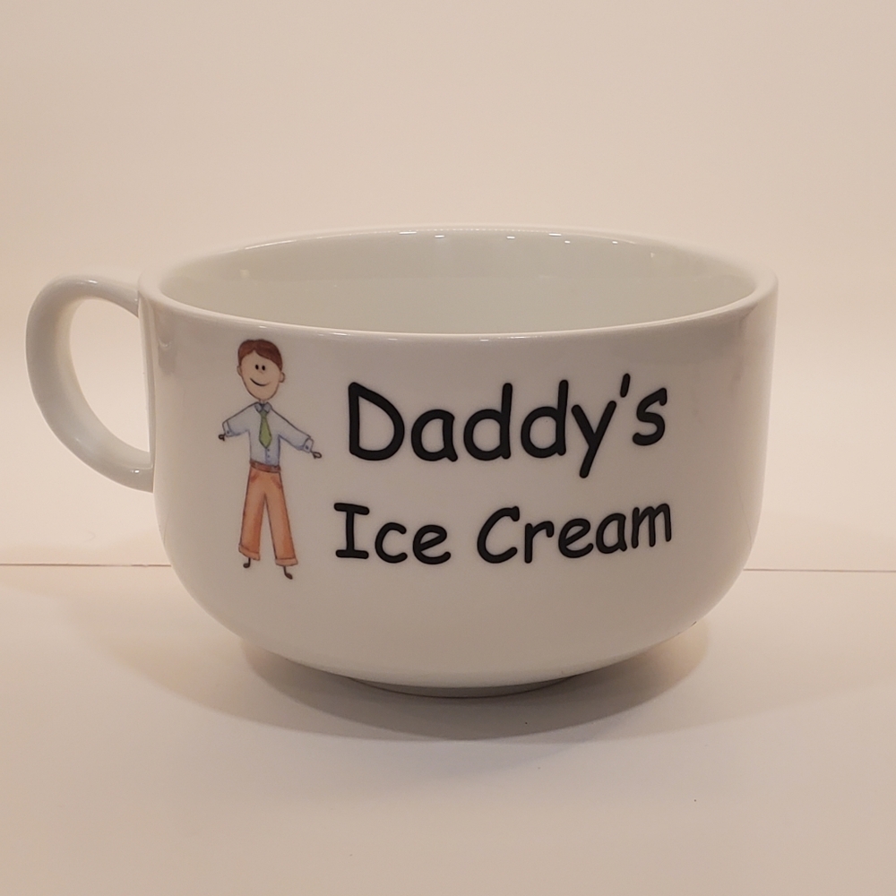 Large Daddys Ice Cream Mug / Bowl